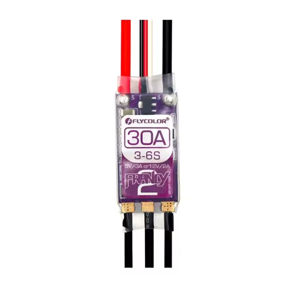 FLYCOLOR Francy 2 Brushless ESC 20A 30A 40A 50A BLHELI-32 BL32 3-6S Speed Controller 5V/3A 12V/2A For RC Plane Airplane